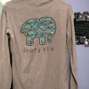 ivory ella long sleeve tee